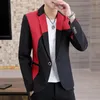 Mäns kostymer 2023 Spring och Autumn Suit Manlig casual koreansk version Trend Slim Stilig Small Men's Personality Coat Students