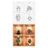 Väggklistermärken Creative Simulation Flower Green Plant Potted 3D Living Room Study Office Waterproof Decorative Home 230603