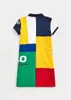 polos New Summer Women's Color Block Dress with Matching Top - Fashionable and Trendy