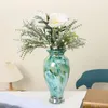 Vasi Vaso in vetro perlescente multicolore retrò semplice Soggiorno Tavolo da pranzo Decorazione floreale per portico