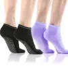 Sports Socks 1 Pair Cotton Women Yoga Socks Ladies Anti Slip Silicone Gym Pilates Ballet Socks Fitness Sport Dance Sock Breathable Elasticity 230603
