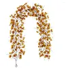 Dekorativa blommor 2st Artificial Maple Vine Stirng for Flower Arrange Plant Hanging Wall Wedding Xmas Party Arch Home Garden Al