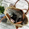 مصمم حقائب اليد للسيدات الصيفية الشاطئية حقيبة القش التسوق تجمه