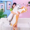 50 cm Soft Plushies Kitten Plush Throw Pillow Doll Toy Long Cat Plush Body Pillow Cute Cat Animali di peluche Regalo per i bambini