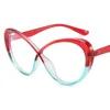 Nouveau Anti-lumière bleue lunettes optiques femmes personnalité lunettes Anti-UV lunettes cadre surdimensionné lunettes Patchwork lunettes