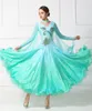 Stage Wear Standard Ballroom Dance Dresses 2023 Women Profession Modern Dancing Costume Lady's Waltz Competition Dress