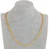 Chains Anniyo Gold Color Chain Necklaces For Women Girls Dubai Africa Party Jewelry Arab Ethiopian Bead Jewellery #066304