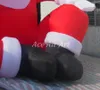 Partihandel högkvalitativ 5MH 16,5 fjärde med fläkt hög jätte som sitter på marken uppblåsbar jul jultomten för dekoration eller reklam på butik