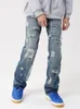 Jeans Masculino Estilo Y2K Calças Denim Baggy Masculinas Joggers Desgastados Rasgados Roupas Masculinas Streetwear