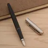 Brand Stainless steel With black Trim M Nib Fountain Pen School Office Stationery