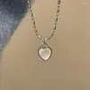 Pendant Necklaces Elegant Heart Clavicle Chain For Women Fashion Sweet Cool Y2K Simple Choker Necklace Collar Party Jewelry