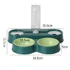 Supplies 4in1 bol animal de compagnie Dispensateur automatique Disenseur à boisson à boire Antiovertourning Double Bowls Produit pour chiens pour chiens