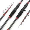 Canne da pesca per barche Promozione 1.6m-2.7m Canna da pesca telescopica Canna da spinning portatile in carbonio Richiamo Richiamo di pesca Peso 7-28g M Power Fast Rod 230603