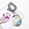 Pendant Necklaces Natural White Abalone Shell Necklace Simple Oval Slice For Trendy Jewelry Making Diy Women Party Gifts