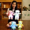 Plush Pillows Cushions 3275CM Luminous Creative Light Up LED Teddy Bear Stuffed Animal Toy Colorful Glowing Christmas Gift for Kid 230603
