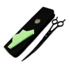 Sax Pet ScoSors 9 "Black Upward Curved Pet Grooming Scissors Professional Shears Salon Barber med hundkatter