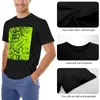 Polos masculinos Lime Snakeskin T-Shirt Custom T-Shirt Short Oversized Men