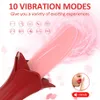 for Women Rose Tongue Licking Vibrators Clitoris Nipple Massager Female Orgasm Machine Adult