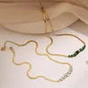 Choker 2023 Temperament Golden Titanium Steel Necklace Wholesale