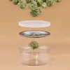 100ML Clear Plastic Jar Packaging Bottles PET Metal Lid Airtight Tin Can Pull Ring Concentrate Container Food Herb Storage Box