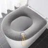 Pokrywa sedesa Zimowa ciepła pokrywa najbliższa matemable do łazienki Krzystwo czysty kolor miękki bidet o kształcie o kształcie