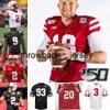 THR NCAA NEBRASKA CORNHUSKERSフットボールジャージーデオントルトーマスカムテイラー - ブリットマイレスファーマーダミアンジャクソンイサクギフォードグラント