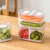 Bouteilles De Stockage Réfrigérateur Récipients Alimentaires Avec Couvercles Cuisine Joint Réservoir En Plastique Séparé Légumes Fruits Frais Boîte Grand Ml