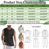 Men's Tank Tops Mens Summe Cotton Linen Sleeveless Shirt Loose Lace Up V-neck Shirts Male Streetwear Casual Tees Parrot Printed