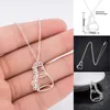 Anhänger Halsketten Chemie Experimentelle Apparatur Charm Halskette Schmuck Labor Flaschenbehälter Satinlose Kette Halsband Geschenk