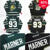 MAG MIT＃93 MITCH MARNER JERSEY OHL LONDON KNIGHTS CCM PREMR 7185 MITCH MARNER MENS 100％STITCHED EMBROIDERY ICE HOCKEY JEJSEYS GREEN BLACK