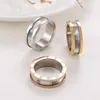 Оптовые римские цифры кольца 18 тыс. Золото покрыто цирконом из нержавеющей стали CZ Love Loading Fashion Dewelry Ring для женщин
