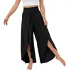 Pantaloni attivi Trendy Women Nona lunghezza Comodi per il tempo libero Flowy Split Gamba larga