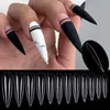 Faux ongles 24/48 pièces presse acrylique sur cercueil artificiel court clair français faux ongles conseils pour Extension manucure