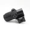 Tactacal G33 Airsoft 3X Magnifier with Switch to Side Quick Detachable QD Mount for hunting-Black