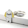 Keychains Shih Tzu Dog Pendant Key Chains For Women Men Metal Alloy Bag Charm Car Keychain Ring Friend's Gift Lovers Holder