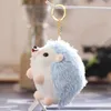 Plush Keychains 10cm Korean Netred Kawaii Cartoon Hedgehog Doll Keychain Toys Birthday Gift for Kids 230603