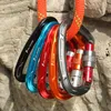 الأسلاك الرافعات وحزام الصخور تسلق carabiner 25kn المتسلقات المتسلق دبوس شكل البوابة القفل القفل مشبك carabiners الصعود 230603