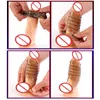 Sex Toy Massager Cock Ring pour hommes Retarder l'éjaculation Sexyshop Accessoires érotiques Couples Fournitures pour adultes pour hommes Buse en lin Jouets sexy 18