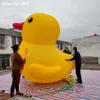 wholesale Classical 5m/16.4ftH with blower Inflatable Animal Yellow Duck Pop Up Mascot For Outdoor Exhibition Made By Ace Air Ar