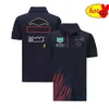 F1 Formula One Car T-shirt à manches courtes Team Color-block Fans Vêtements de course Polo pour homme Été P269d Uz8m