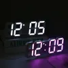 Orologi da parete Nordic Digital Alarm Hanging Watch Calendario da tavolo Orologio elettronico a LED 230603