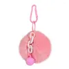 Nyckelringar Trend Personlighet Creative Hairball Keychain Liten Bell Bag Car Penant Par Gift