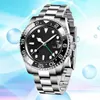 الساعات المصممة Rolxs Wristwatches رجال الساعات GMT التلقائي 41 ملم كامل الفولاذ المقاوم للصدأ القابل للطي الخزفي مدي ماء مضيئة الذهب RLX Wristwatch X