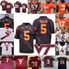 WSK Custom Virginia Tech Hokies Football Jersey NCAA College Terrell Edmunds Kyle Fuller Tyrod Taylor Wilson Hall Smith Holston Mitchell