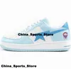 En badape bapesta låga sneakers kvinnor skor storlek 13 US 13 mens 47 designer casual löpande tränare US13 zapatillas zapatos US 12 US12 blå chaussures tennis