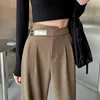 Women's Pants Women's High Waist Casual Suit Wide Leg Spring Summer Korean Streetwear Y2k Pant Suits Female Clothing Urban Woman Fashion