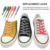 Vêtements de sport 12 paires de chaussures de rechange pour lacets Accessoires Lacets plats Sneaker Shoestring Round