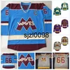 Sj98 Stitched 66 Gordon Bombay Gunner Stahl Mighty Ducks Waves Maglia da hockey Personalizzata Doppia cucitura Nome Numero MOLTO RARA NESSUNA RISERVA Jersey