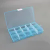Sieraden Zakjes 15 Raster 5 Kleuren Plastic Verstelbare Container Opbergdoos Compartiment Kralen Oorbel Voor Rechthoek Case