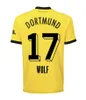 XXXL 4XL DoRTMUNDS Soccer Jerseys Coupe Finale Reus Sabitzer Haller SCHULZ Bellingham Emre Can Witsel Sule Adeyemi 2023 2024 Kits pour enfants Chemise de football